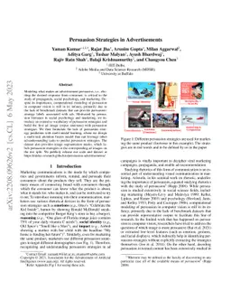 Persuasion Strategies in Advertisements