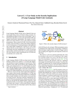 Lost at C: A User Study on the Security Implications of Large Language
  Model Code Assistants