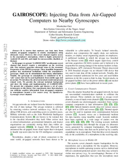 GAIROSCOPE: Injecting Data from Air-Gapped Computers to Nearby
  Gyroscopes