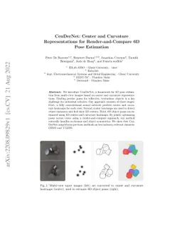 CenDerNet: Center and Curvature Representations for Render-and-Compare
  6D Pose Estimation