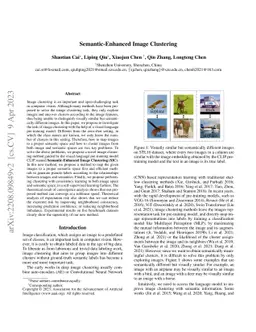 Semantic-Enhanced Image Clustering
