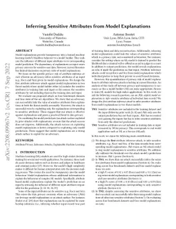 Inferring Sensitive Attributes from Model Explanations