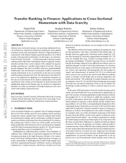 Transfer Ranking in Finance: Applications to Cross-Sectional Momentum
  with Data Scarcity