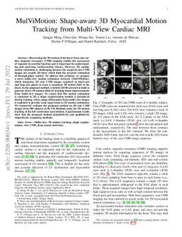 MulViMotion: Shape-aware 3D Myocardial Motion Tracking from Multi-View
  Cardiac MRI