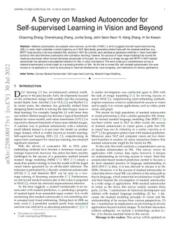 A Survey on Masked Autoencoder for Self-supervised Learning in Vision
  and Beyond