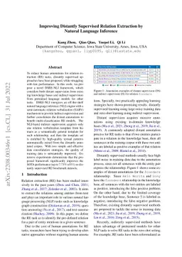 Improving Distantly Supervised Relation Extraction by Natural Language
  Inference