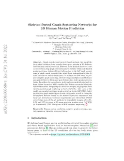 Skeleton-Parted Graph Scattering Networks for 3D Human Motion Prediction