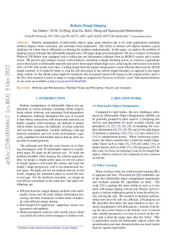 Robotic Dough Shaping