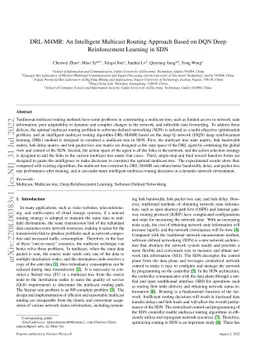 DRL-M4MR: An Intelligent Multicast Routing Approach Based on DQN Deep
  Reinforcement Learning in SDN