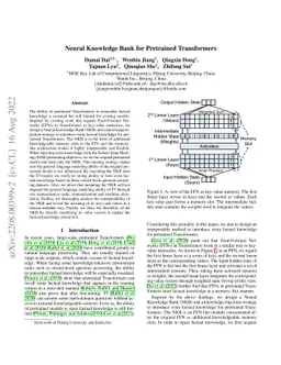 Neural Knowledge Bank for Pretrained Transformers