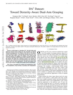DA$^2$ Dataset: Toward Dexterity-Aware Dual-Arm Grasping