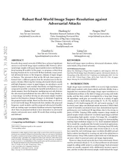 Robust Real-World Image Super-Resolution against Adversarial Attacks