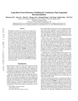 Long Short-Term Preference Modeling for Continuous-Time Sequential
  Recommendation