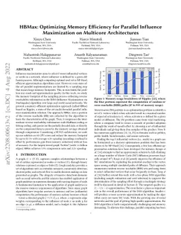 HBMax: Optimizing Memory Efficiency for Parallel Influence Maximization
  on Multicore Architectures