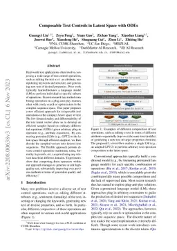 Composable Text Controls in Latent Space with ODEs