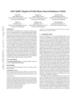 DoF-NeRF: Depth-of-Field Meets Neural Radiance Fields