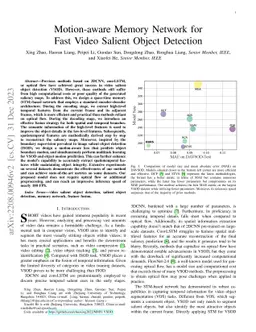 Motion-aware Memory Network for Fast Video Salient Object Detection