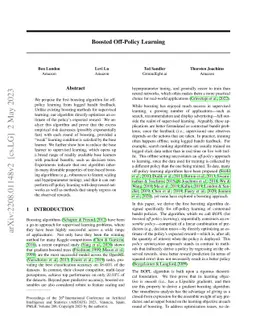 Boosted Off-Policy Learning