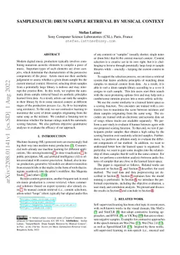 SampleMatch: Drum Sample Retrieval by Musical Context