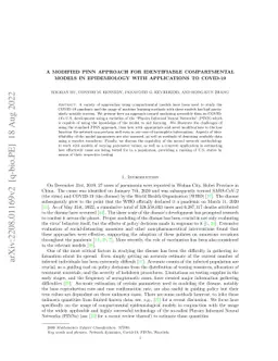 A Modified PINN Approach for Identifiable Compartmental Models in
  Epidemiology with Applications to COVID-19