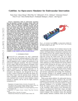 CathSim: An Open-source Simulator for Endovascular Intervention