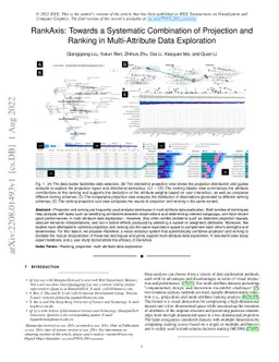 RankAxis: Towards a Systematic Combination of Projection and Ranking in
  Multi-Attribute Data Exploration