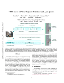 ViP3D: End-to-end Visual Trajectory Prediction via 3D Agent Queries