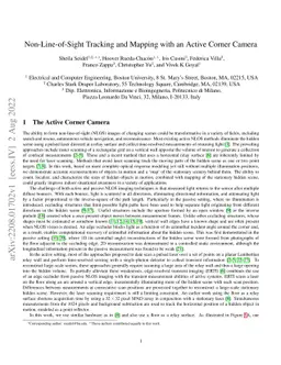 Non-Line-of-Sight Tracking and Mapping with an Active Corner Camera