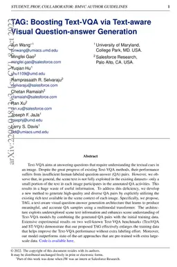 TAG: Boosting Text-VQA via Text-aware Visual Question-answer Generation