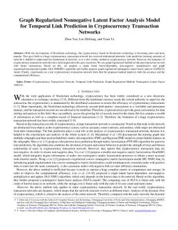 Graph Regularized Nonnegative Latent Factor Analysis Model for Temporal
  Link Prediction in Cryptocurrency Transaction Networks