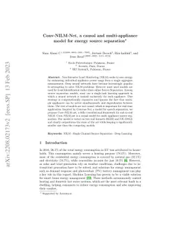 Conv-NILM-Net, a causal and multi-appliance model for energy source
  separation