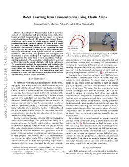 Robot Learning from Demonstration Using Elastic Maps