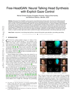 Free-HeadGAN: Neural Talking Head Synthesis with Explicit Gaze Control
