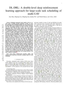 DL-DRL: A double-level deep reinforcement learning approach for
  large-scale task scheduling of multi-UAV