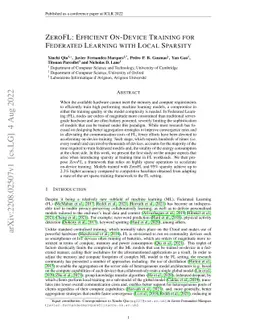 ZeroFL: Efficient On-Device Training for Federated Learning with Local
  Sparsity