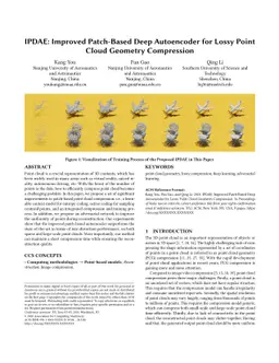 IPDAE: Improved Patch-Based Deep Autoencoder for Lossy Point Cloud
  Geometry Compression