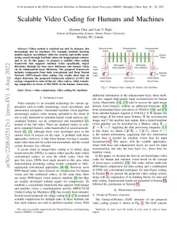 Scalable Video Coding for Humans and Machines