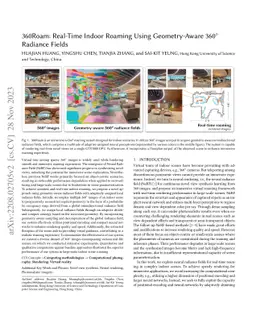 360Roam: Real-Time Indoor Roaming Using Geometry-Aware 360$^\circ$
  Radiance Fields
