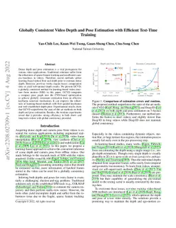 Globally Consistent Video Depth and Pose Estimation with Efficient
  Test-Time Training