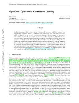 OpenCon: Open-world Contrastive Learning