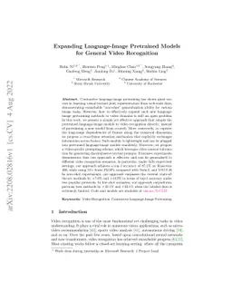 Expanding Language-Image Pretrained Models for General Video Recognition