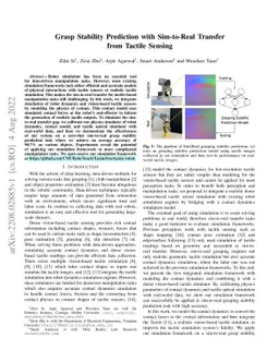 Grasp Stability Prediction with Sim-to-Real Transfer from Tactile
  Sensing