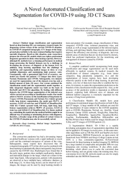 A Novel Automated Classification and Segmentation for COVID-19 using 3D
  CT Scans