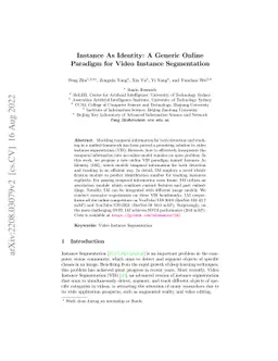 Instance As Identity: A Generic Online Paradigm for Video Instance
  Segmentation