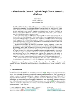 A Gaze into the Internal Logic of Graph Neural Networks, with Logic