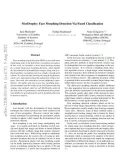 MorDeephy: Face Morphing Detection Via Fused Classification