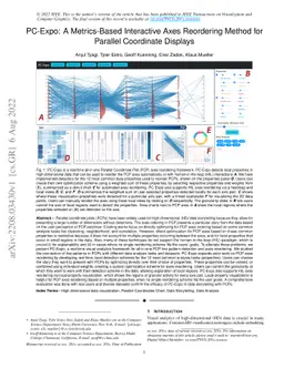 PC-Expo: A Metrics-Based Interactive Axes Reordering Method for Parallel
  Coordinate Displays