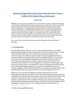 Detecting Algorithmically Generated Domains Using a GCNN-LSTM Hybrid
  Neural Network