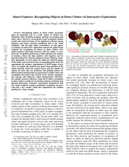 Smart Explorer: Recognizing Objects in Dense Clutter via Interactive
  Exploration