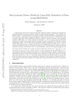 Deep Learning Closure Models for Large-Eddy Simulation of Flows around
  Bluff Bodies